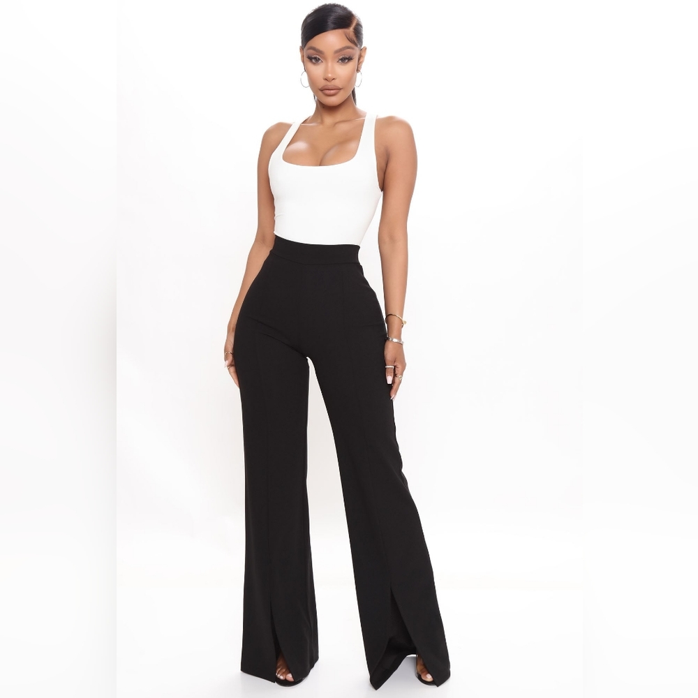 High Waisted Dress Pant (Black)